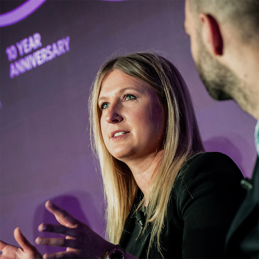 Karoline Baumann on stage FT Live Future of the Car