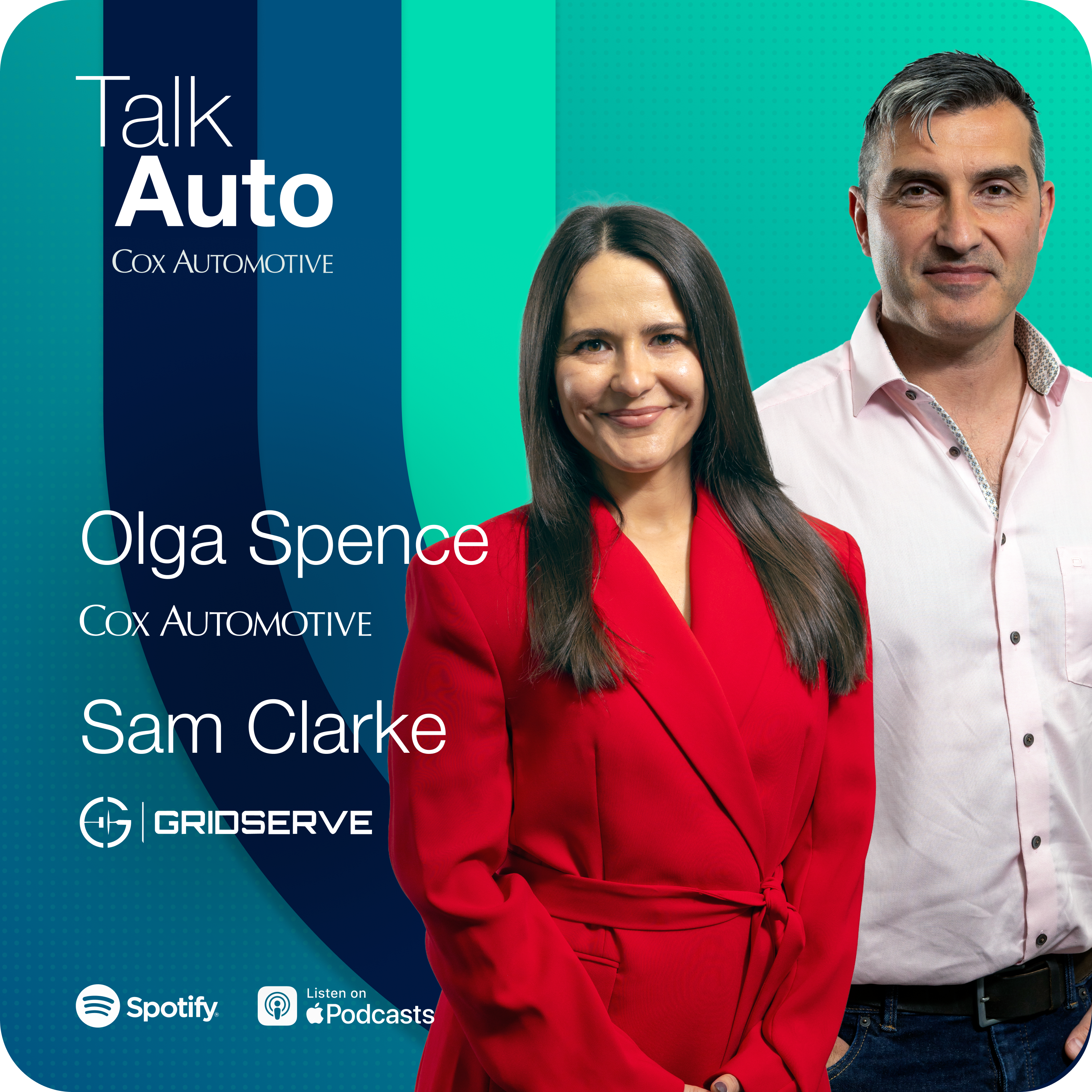 Talk Auto episode 10 cover art - Sam Clarke and Olga Spence